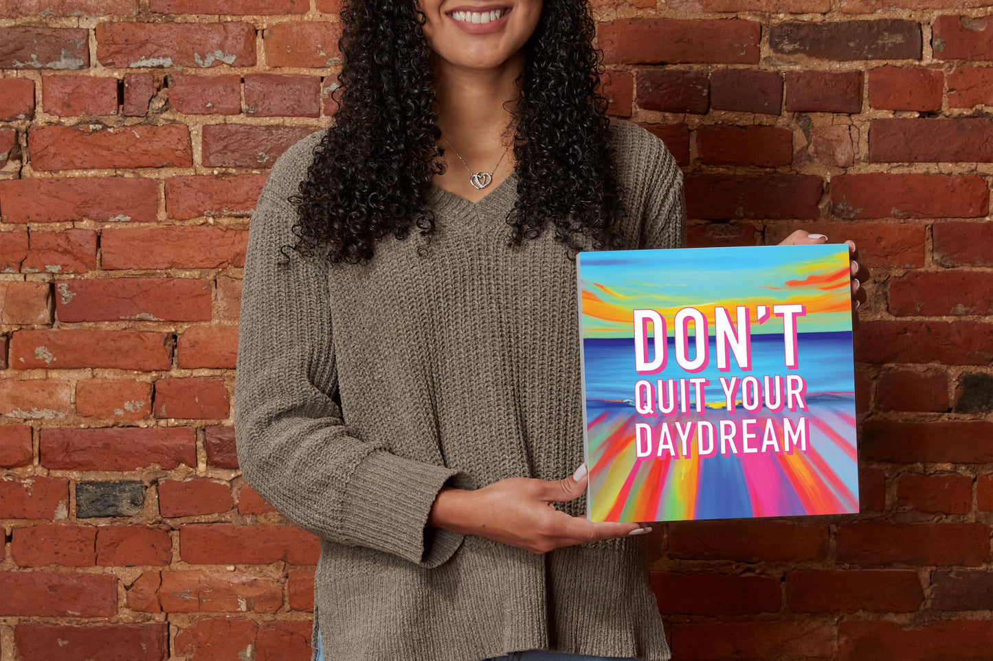 Dont Quit Your Daydream | Wood Block | Eaches | Min 2