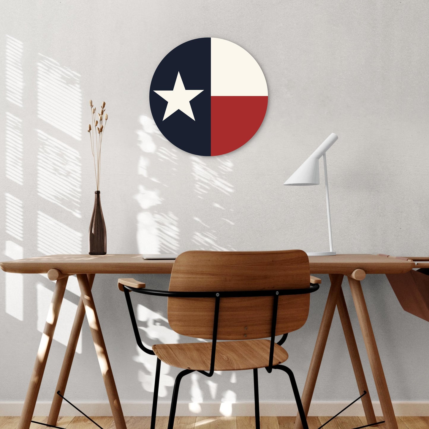 Modern Minimalist Texas Colors Flag | Wood Sign | Eaches | Min 1
