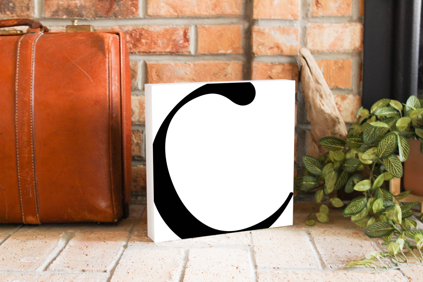 Minimal Monogram C | Wood Block | Eaches | Min 2