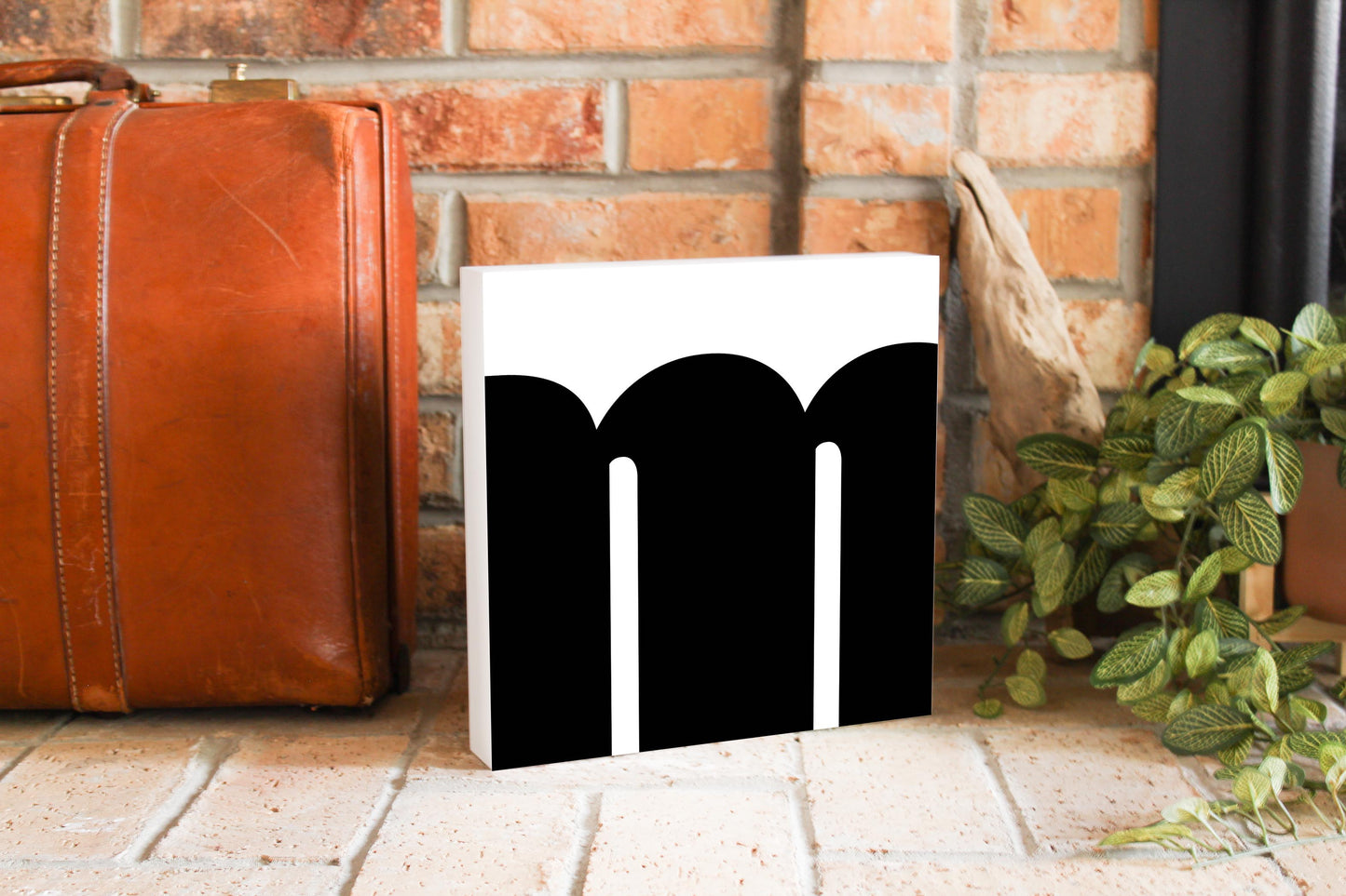 Fun Chunky Monogram M | Wood Block | Eaches | Min 2