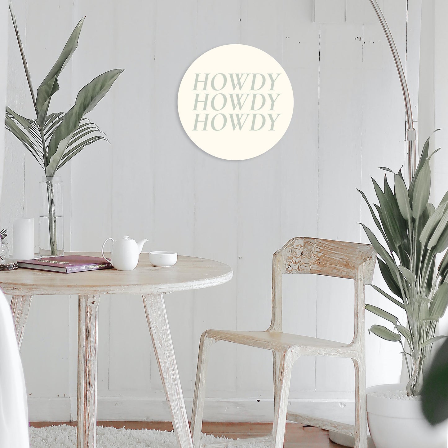 Modern Minimalist Oklahoma Howdy | Wood Sign | Eaches | Min 1