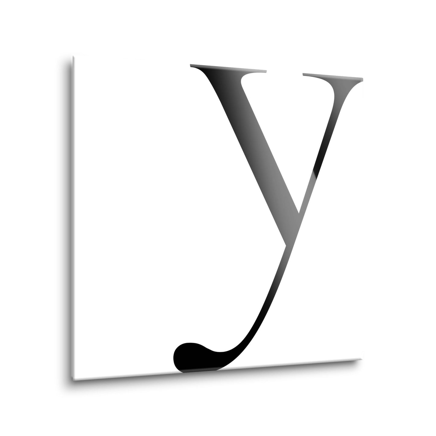 Minimal Monogram Y | Hi-Def Glass Art | Eaches | Min 1