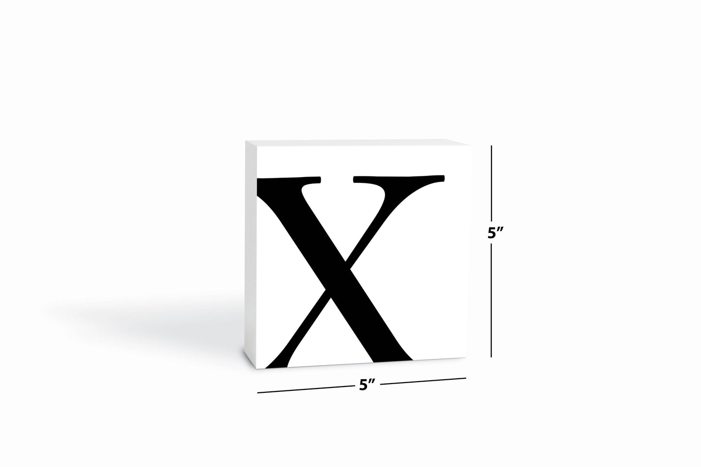Minimal Monogram X | Wood Block | Eaches | Min 4