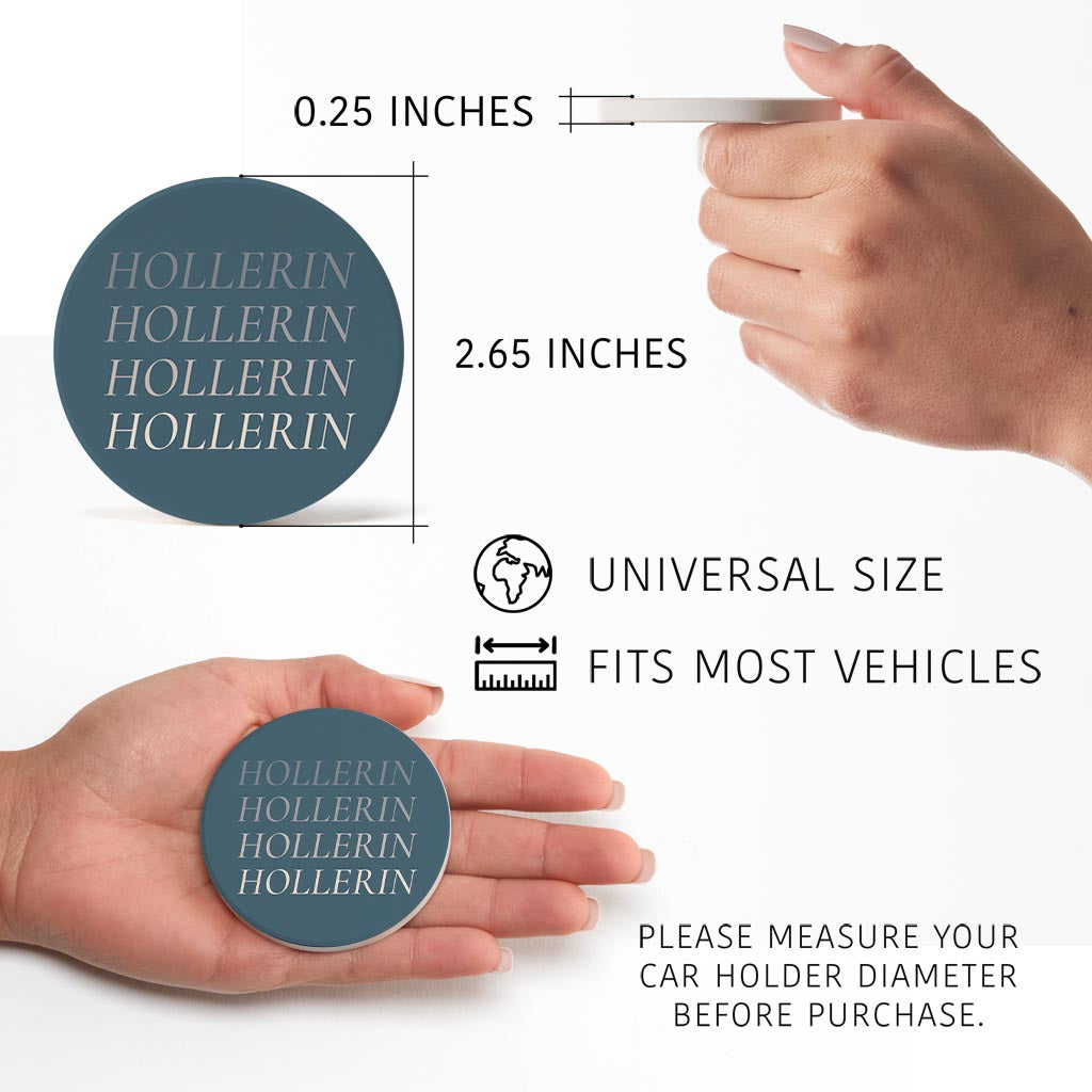 Modern Minimalist Arkansas Hollerin | Absorbent Car Coasters | Set of 2 | Min 4