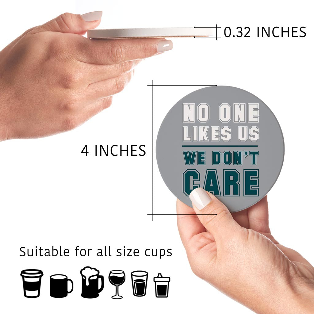Modern Minimalist Pennsylvania We Dont Care | Absorbent Coasters | Set of 4 | Min 2