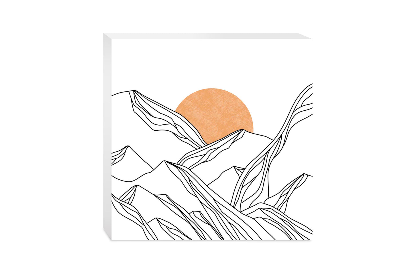 White Mountain Sun Lines | Wood Block | Eaches | Min 2