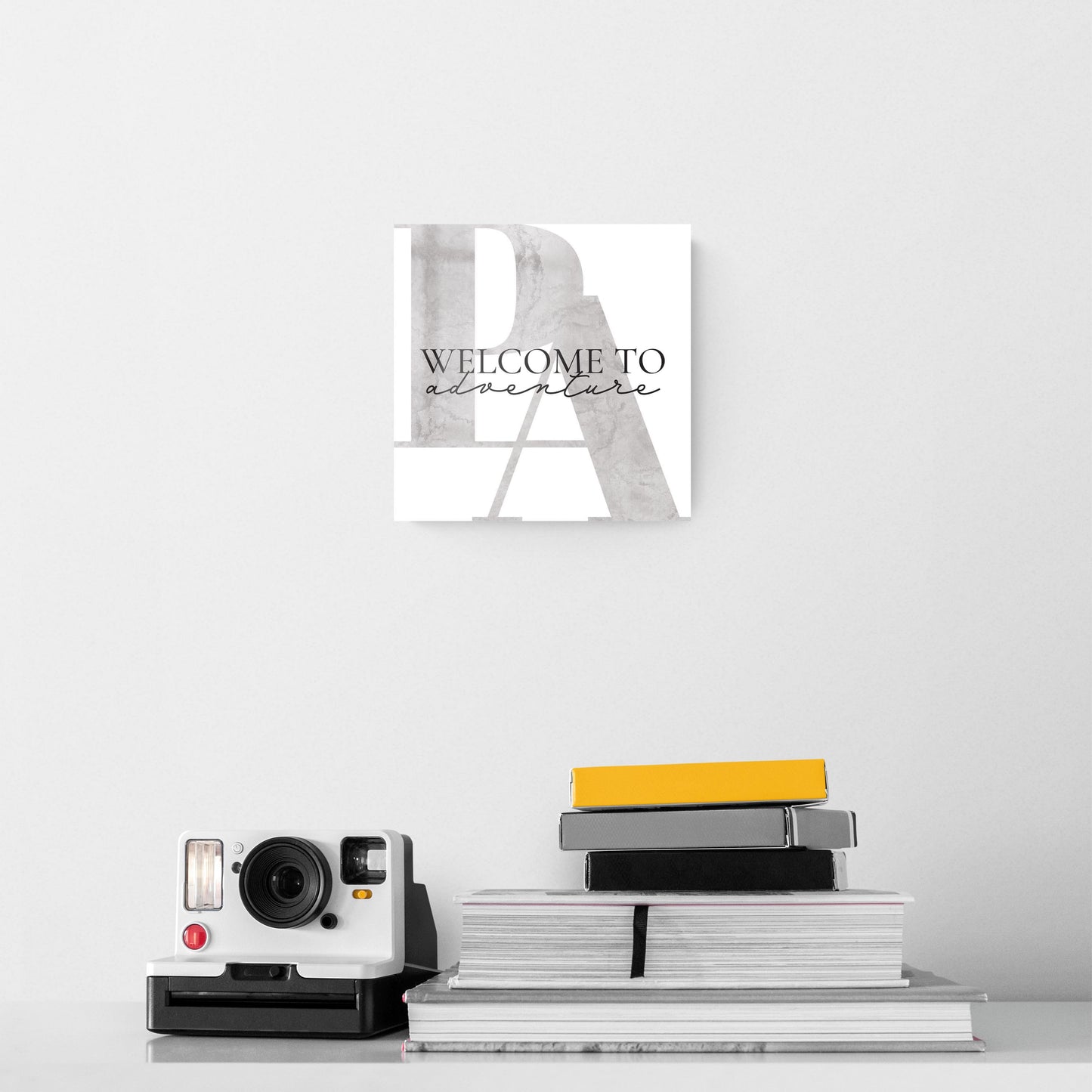 Minimalistic B&W Pennsylvania Adventure Quip | Hi-Def Glass Art | Eaches | Min 2