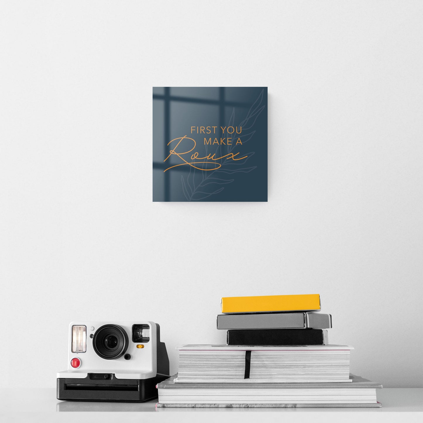 Modern Minimalist Louisiana Roux Saying | Hi-Def Glass Art | Eaches | Min 2