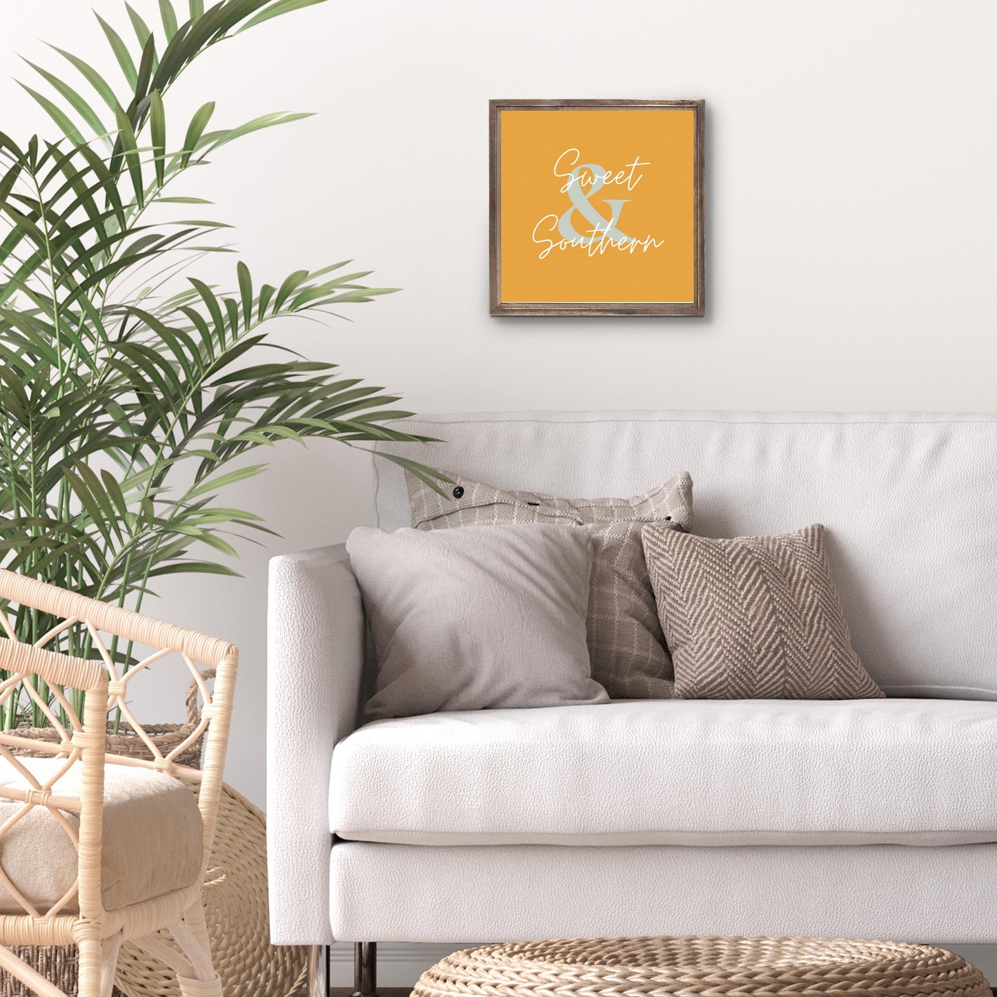 Modern Minimalist Oklahoma Sweet Southern | Wood Sign | Eaches | Min 1