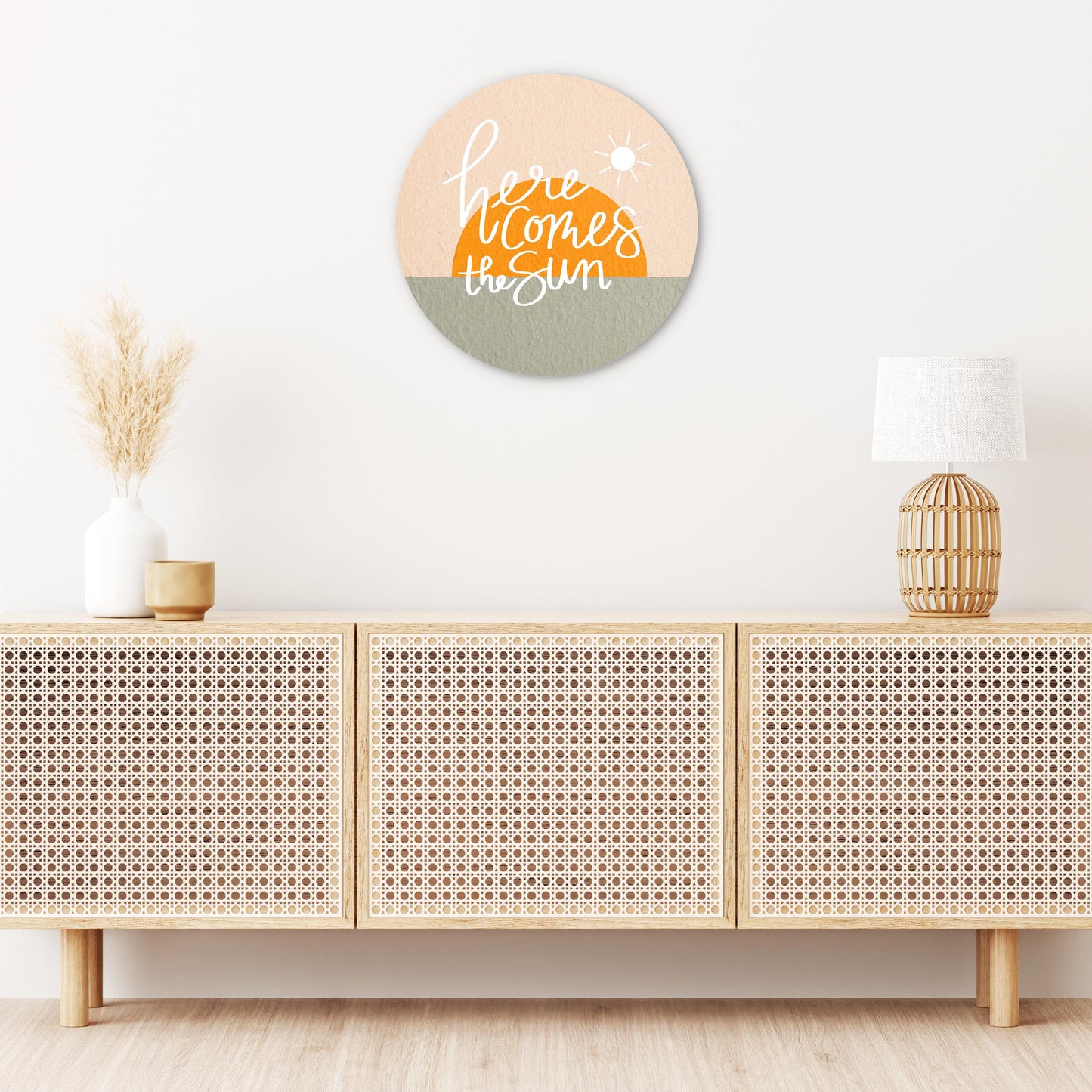 Here Comes The Sun Texture| Wood Sign | Eaches | Min 1