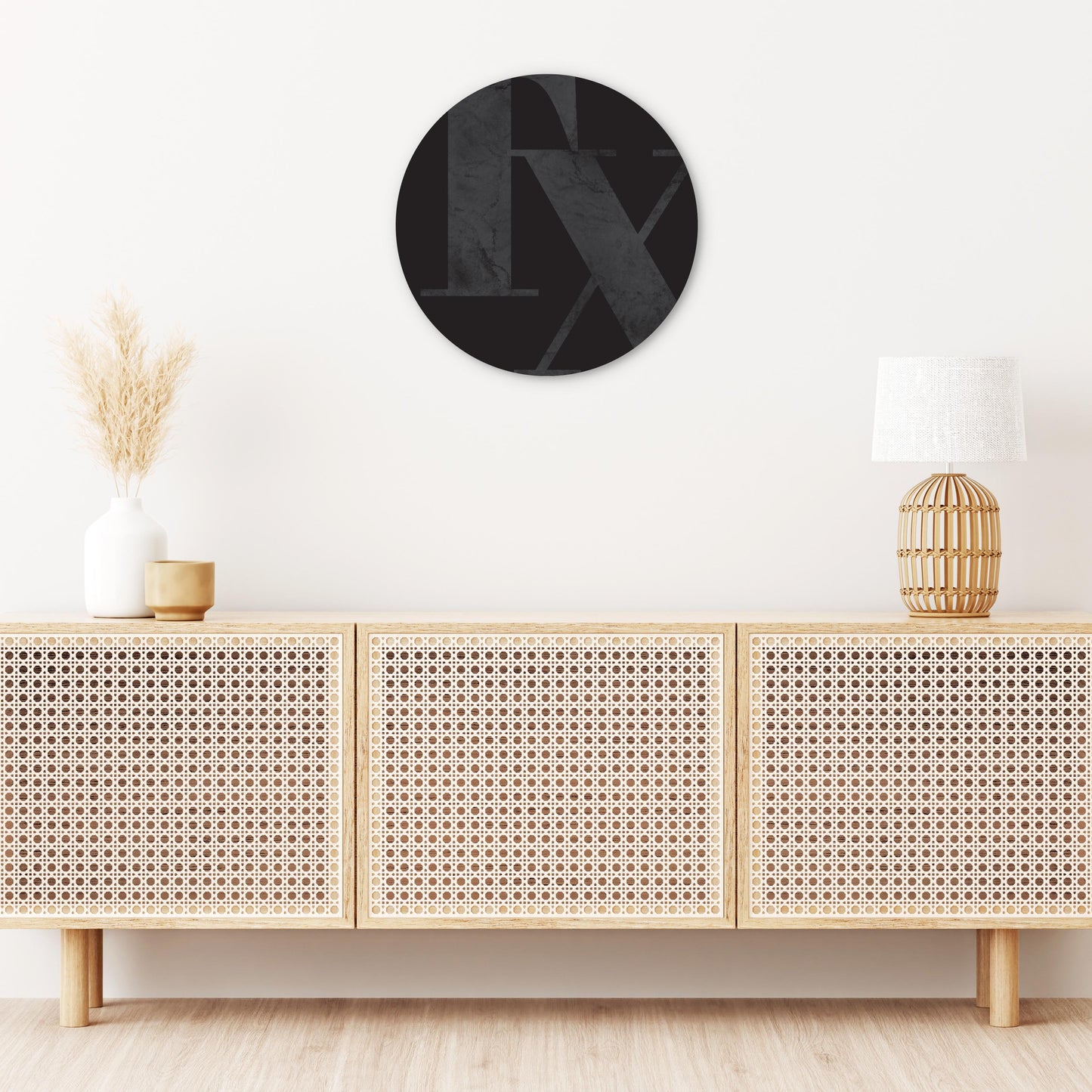 Modern Black Texas Initials | Wood Sign | Eaches | Min 1