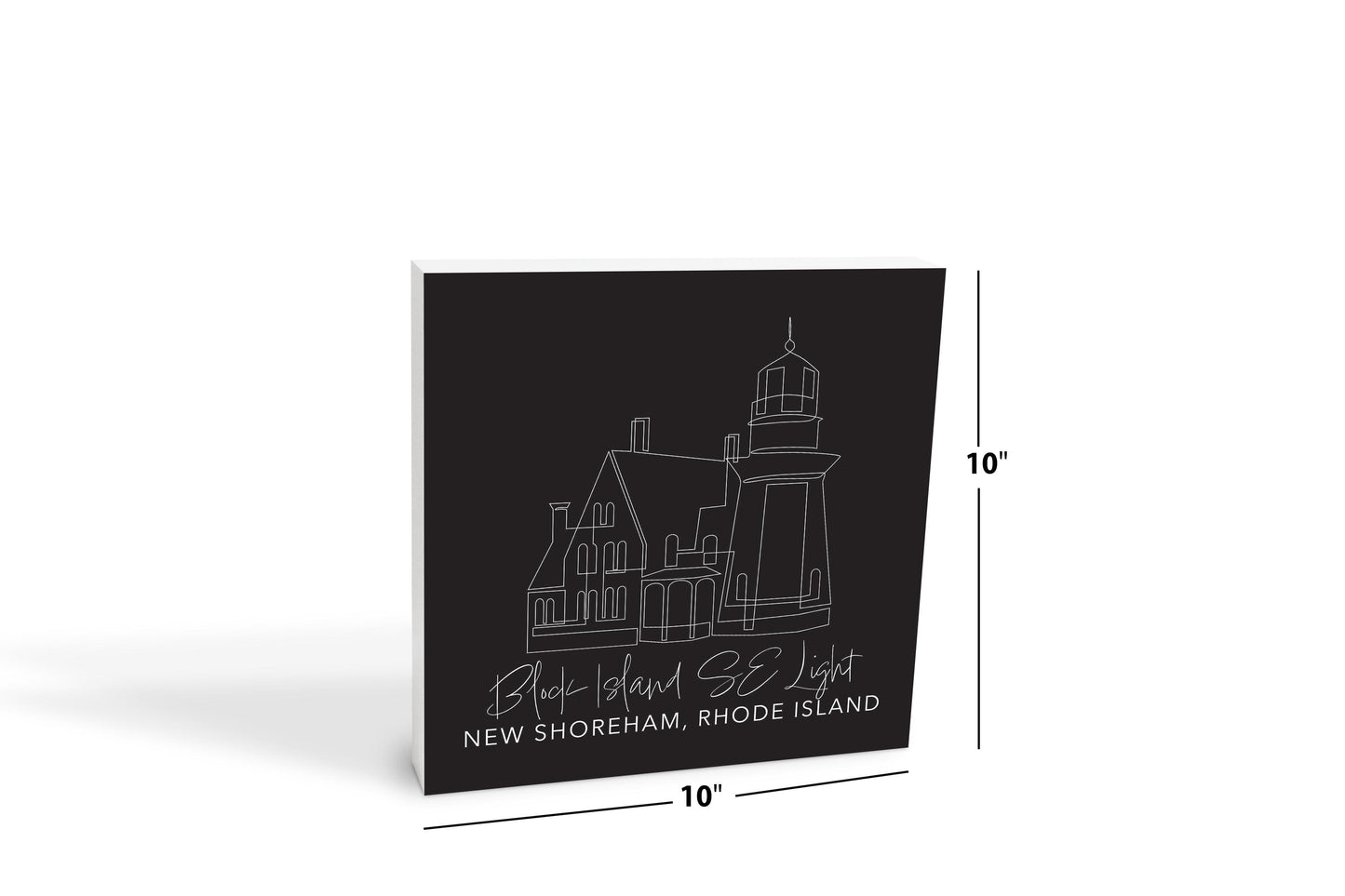Black Block Island Se Light | Wood Block | Eaches | Min 2