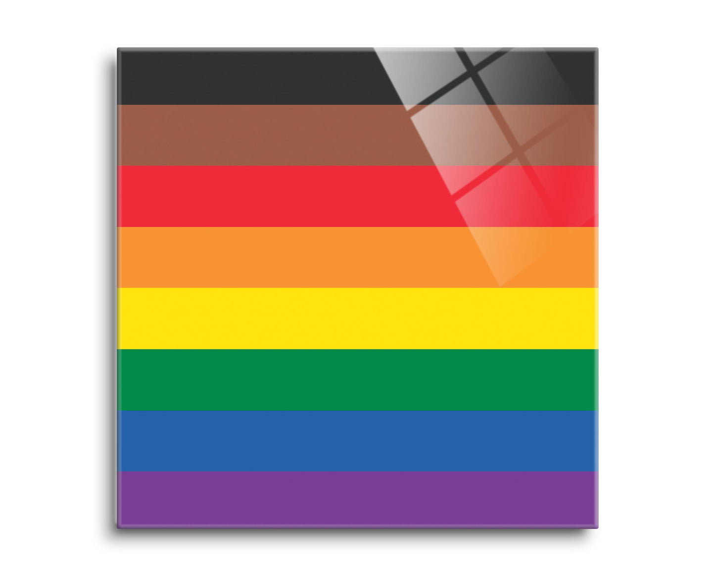Philly Pride Flag Colors | Hi-Def Glass Art | Eaches | Min 2