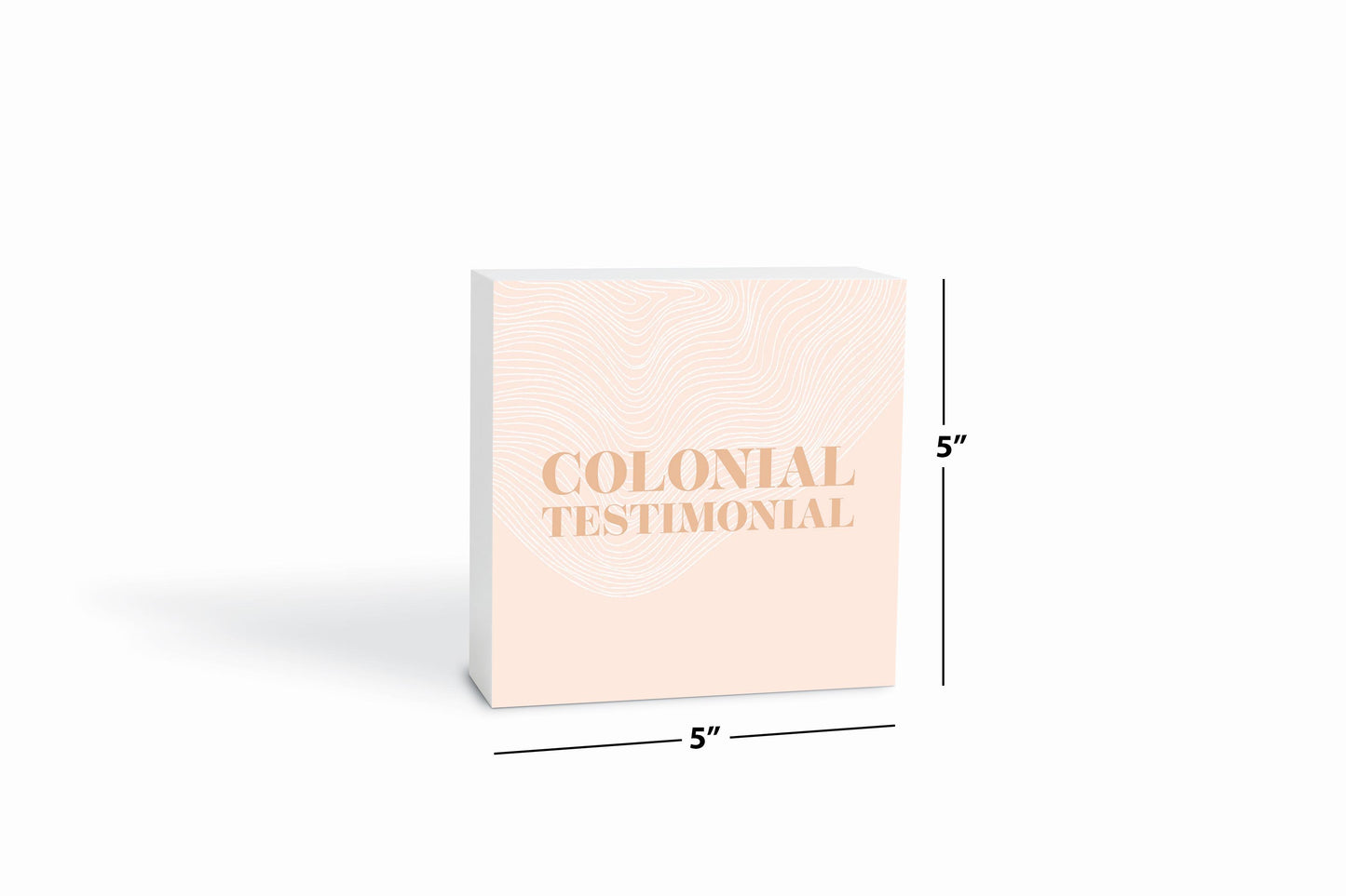 Modern Minimalist Pennsylvania Colonial Quip | Wood Block | Eaches | Min 4