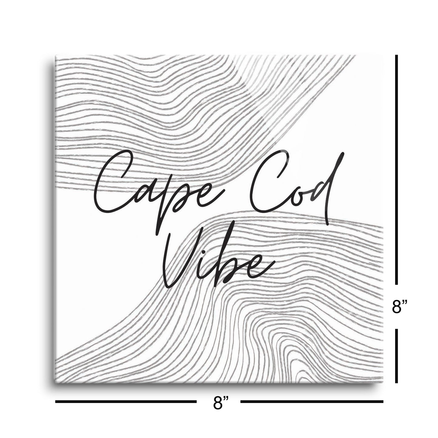 Minimalistic B&W Cape Cod Vibe | Hi-Def Glass Art | Eaches | Min 2