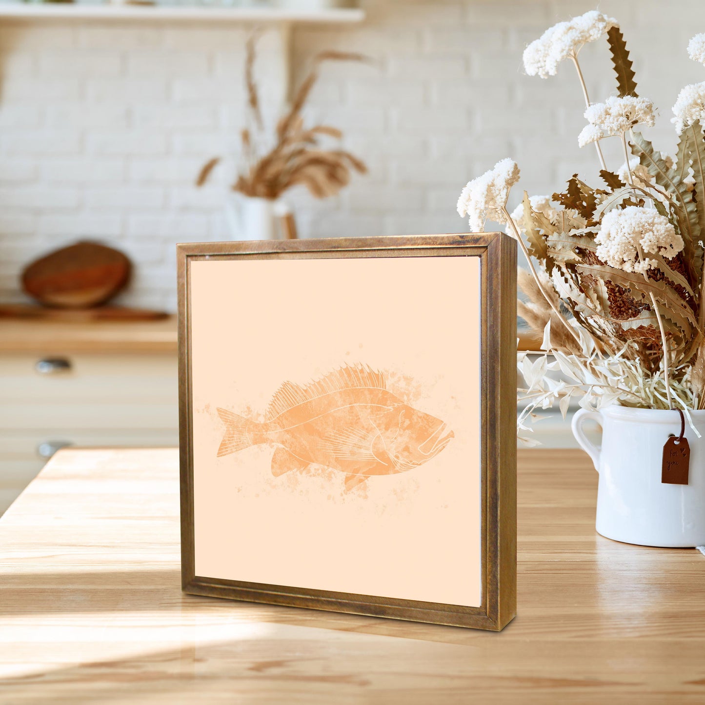 Louisiana Colorful Water Color Red Fish | Wood Sign | Eaches | Min 1