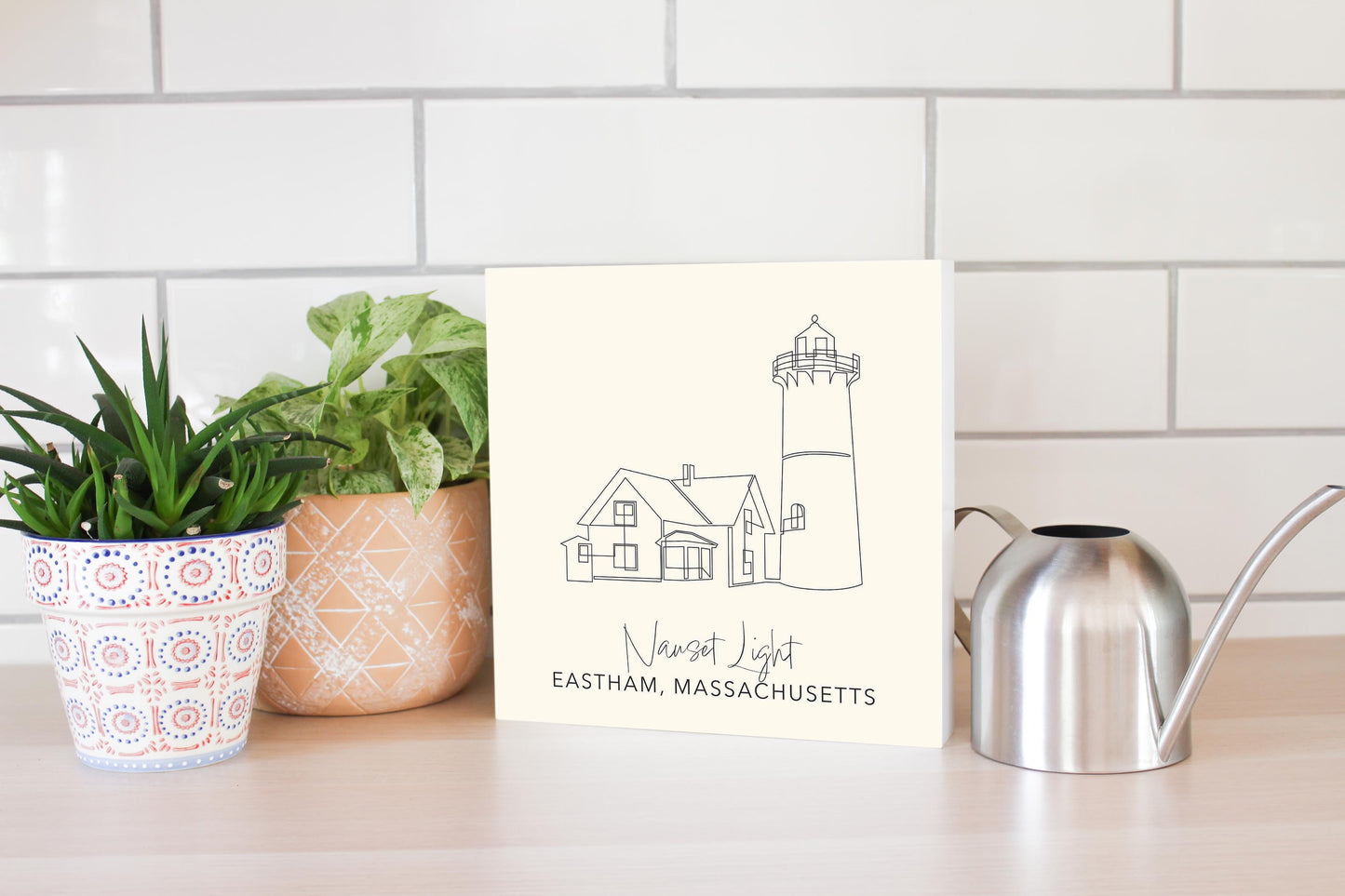 Cream Nauset Light | Wood Block | Eaches | Min 2