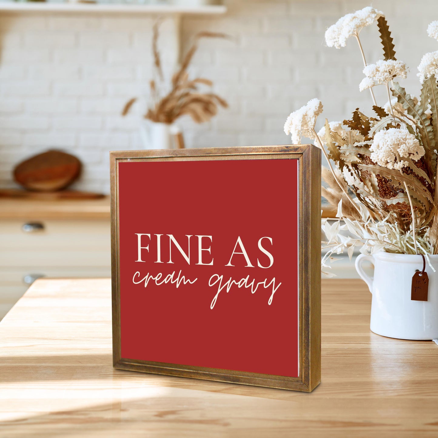 Modern Minimalist Texas Fine As Gravy | Wood Sign | Eaches | Min 1