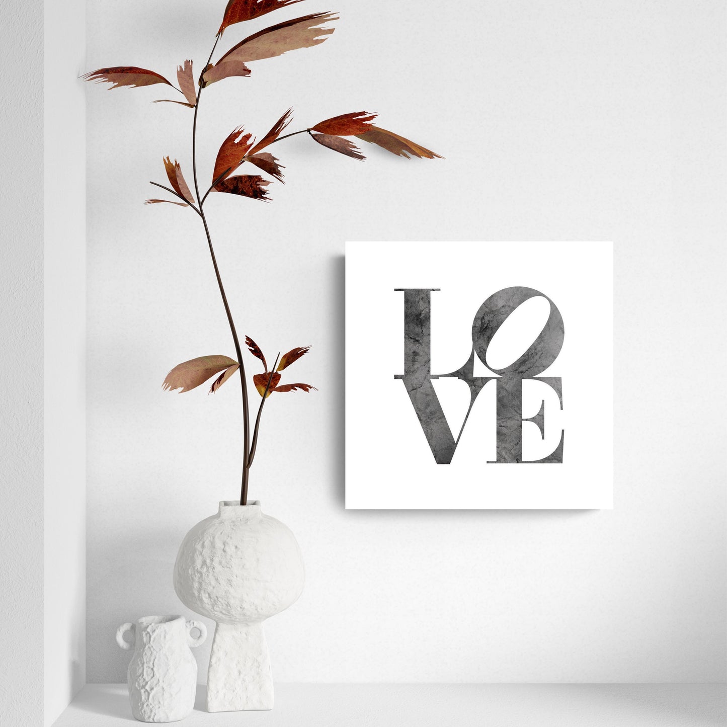 Minimalistic B&W Pennsylvania Love Light | Hi-Def Glass Art | Eaches | Min 2