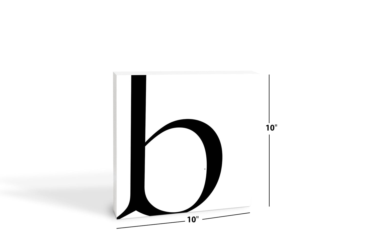 Minimal Monogram B | Wood Block | Eaches | Min 2