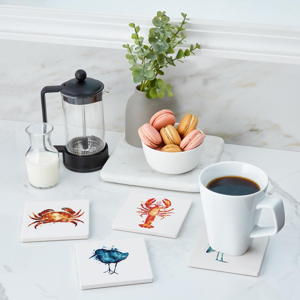 North Carolina Water Color Animals | Absorbent Coasters | Set of 4 | Min 2