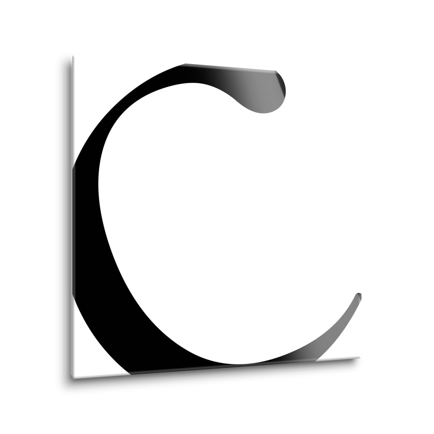Minimal Monogram C | Hi-Def Glass Art | Eaches | Min 2