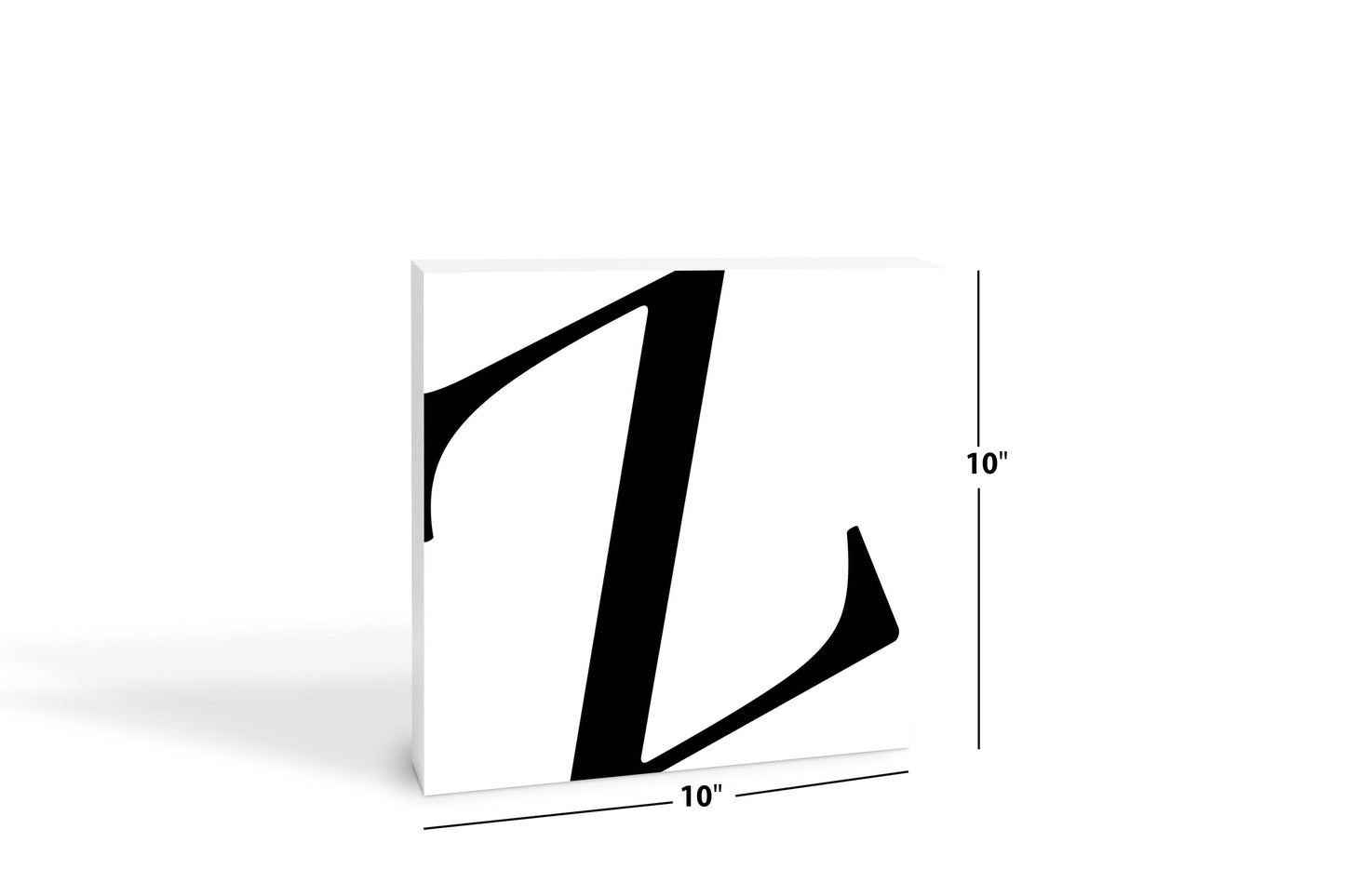 Minimal Monogram Z | Wood Block | Eaches | Min 2