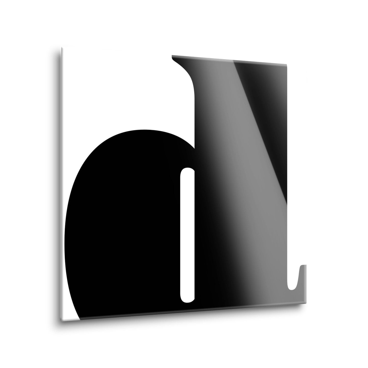 Fun Chunky Monogram D | Hi-Def Glass Art | Eaches | Min 2