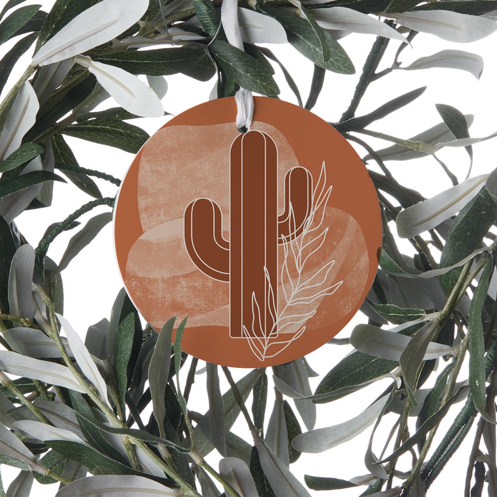 Modern Minimalist Texas Cactus| Wood Ornament | Eaches | Min 6