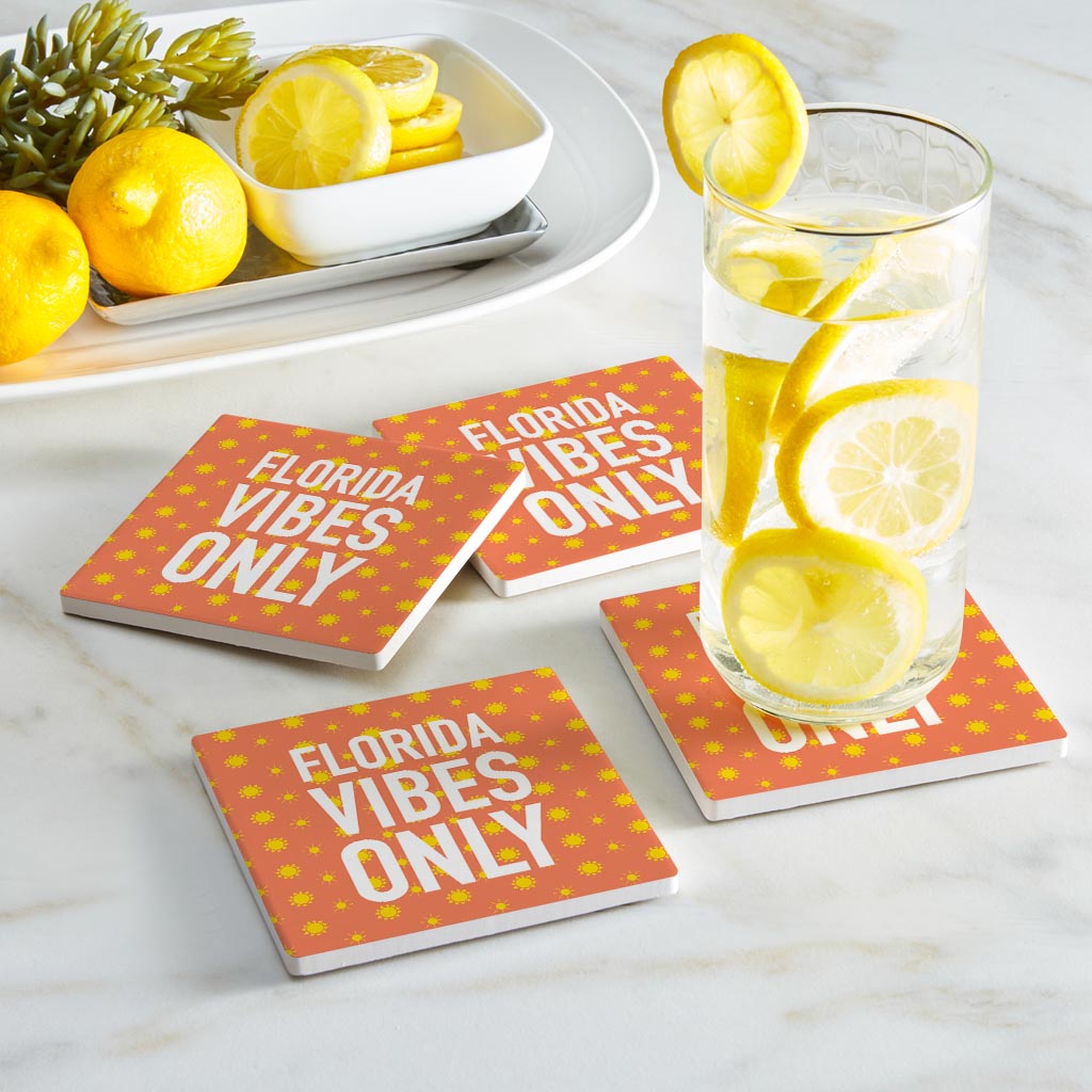 Florida Vibes Only | Absorbent Coasters | Set of 4 | Min 2