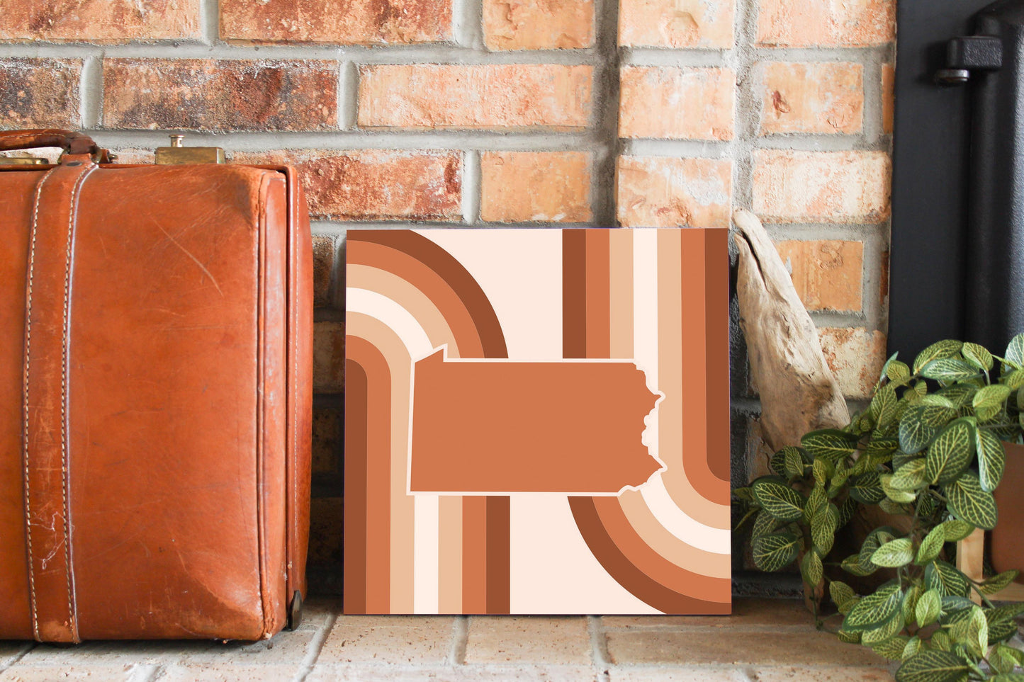 Modern Minimalist Pennsylvania State | Wood Sign | Eaches | Min 2