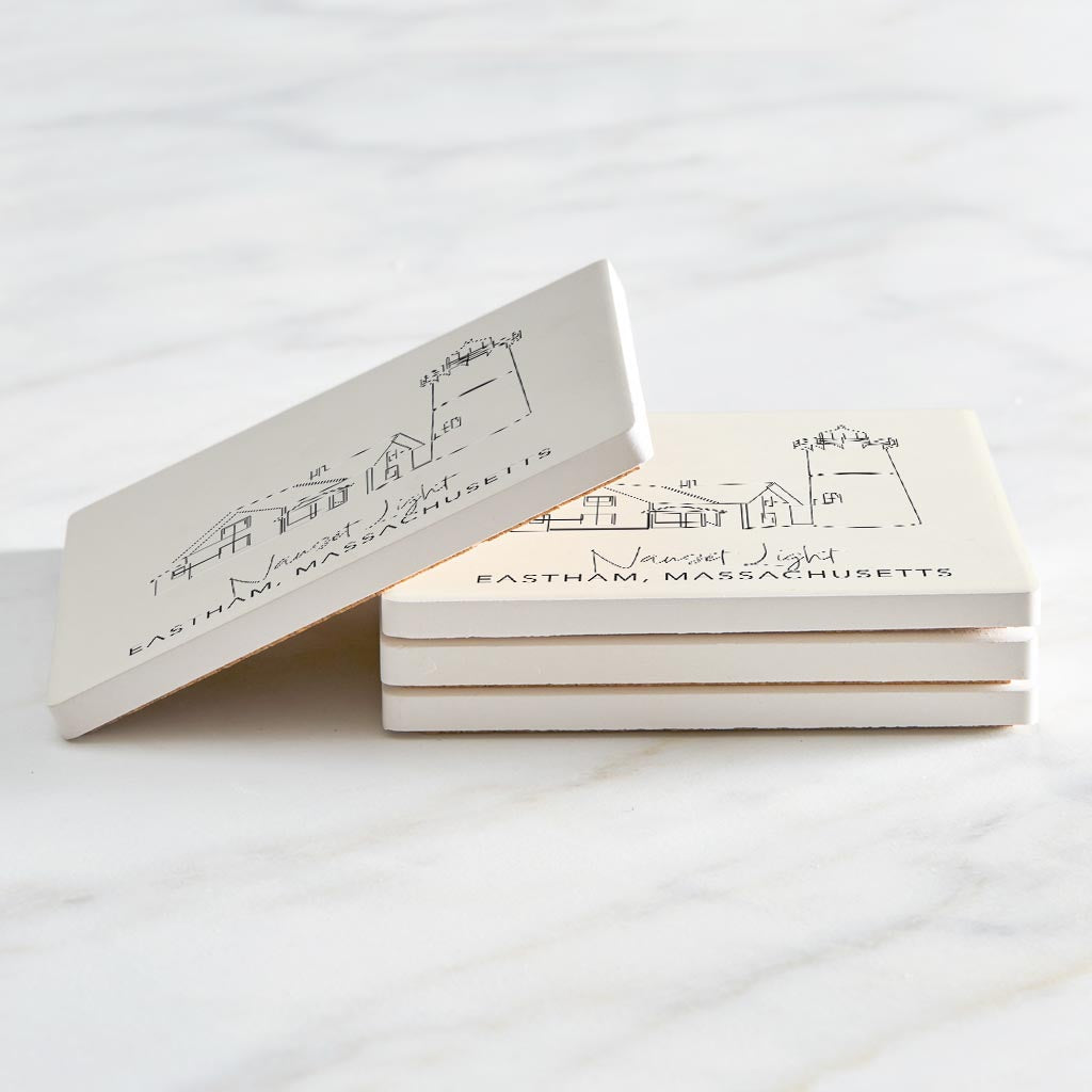 Nauset Light| Absorbent Coasters | Set of 4 | Min 2