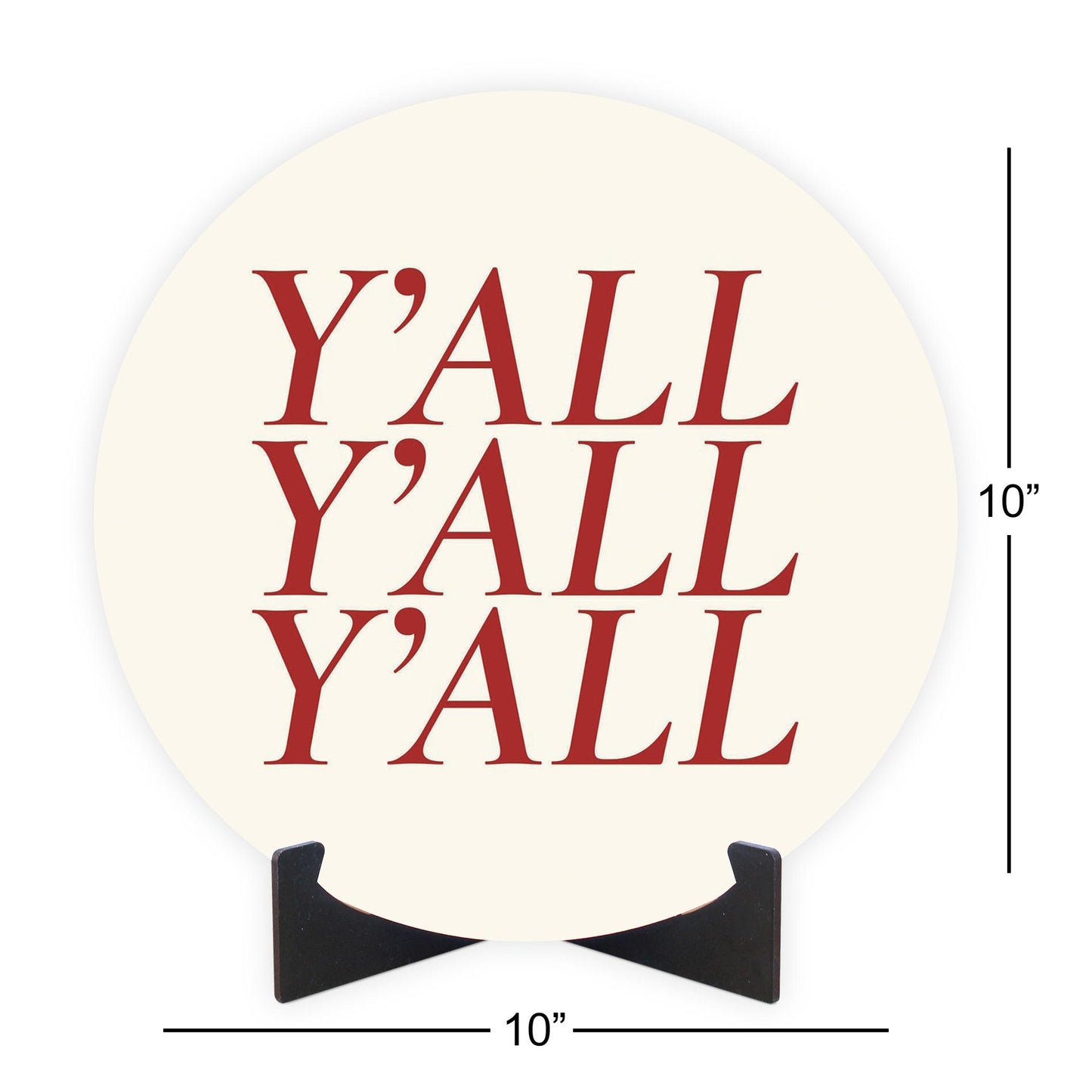 Modern Minimalist Texas Colors Yall | Wood Sign | Eaches | Min 1