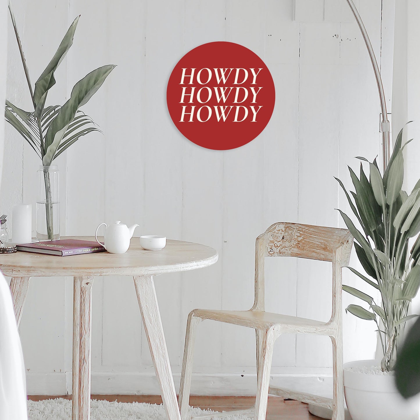 Modern Minimalist Texas Colors Howdy | Wood Sign | Eaches | Min 1