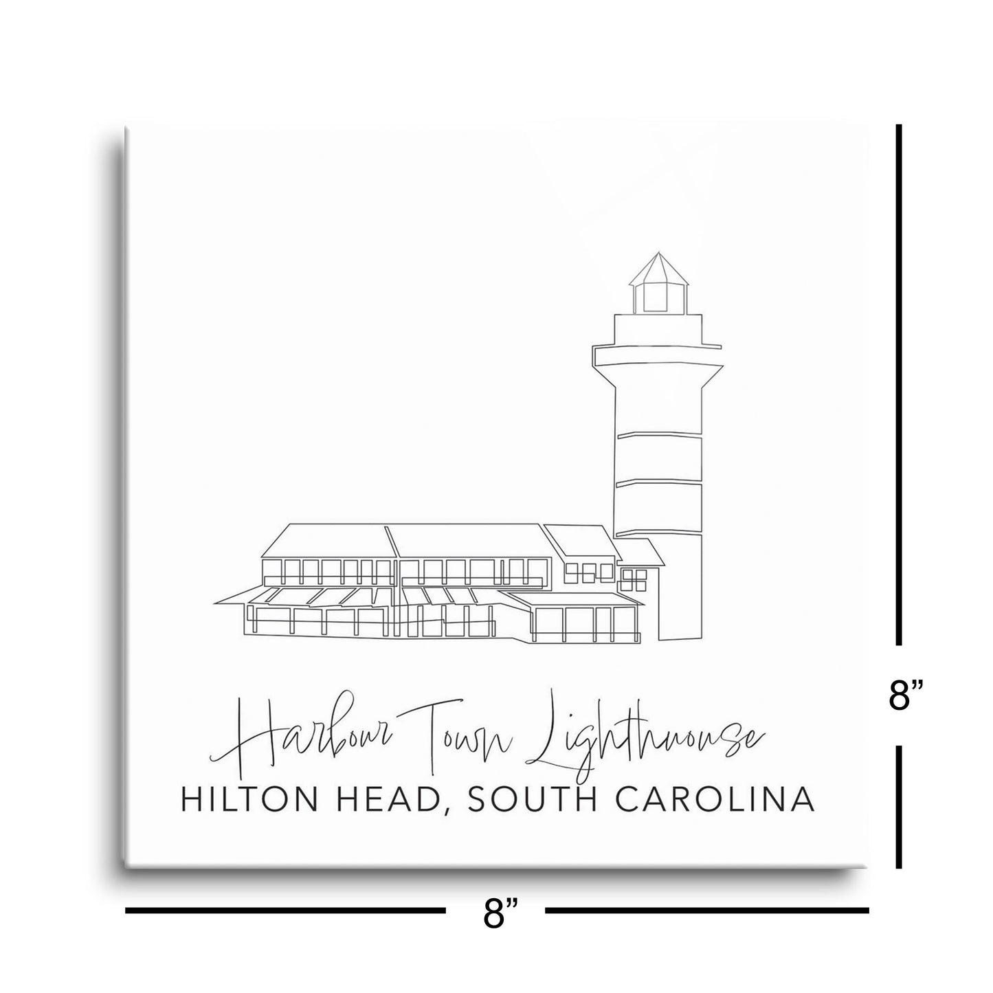 Harbour Town Lighthouse | Hi-Def Glass Art | Eaches | Min 2