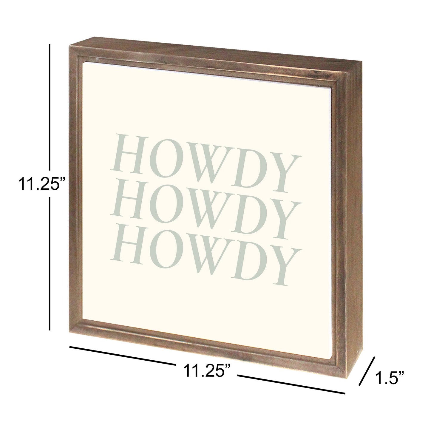 Modern Minimalist Oklahoma Howdy | Wood Sign | Eaches | Min 1