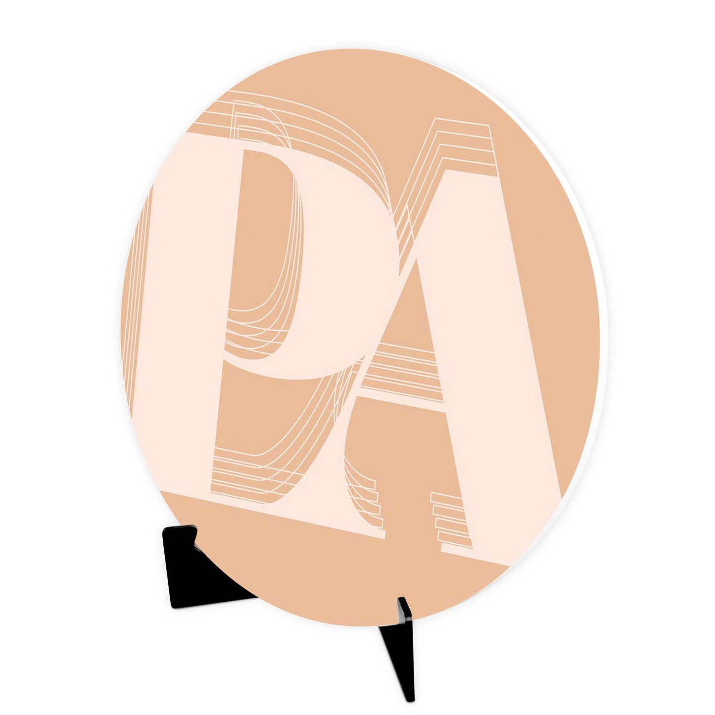 Modern Minimalist Pennsylvania Pa Initials Light | Wood Sign | Eaches | Min 1