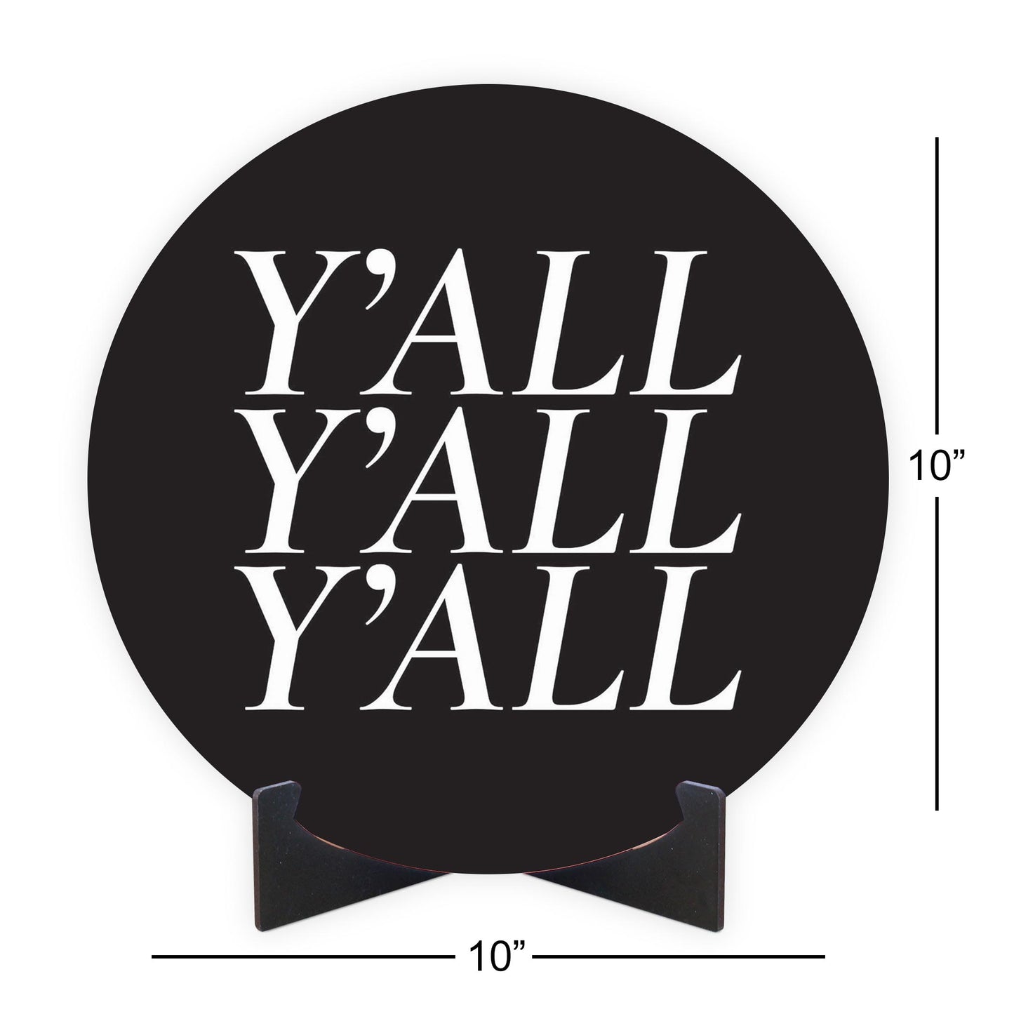 Minimalistic B&W Texas Yall | Wood Sign | Eaches | Min 1