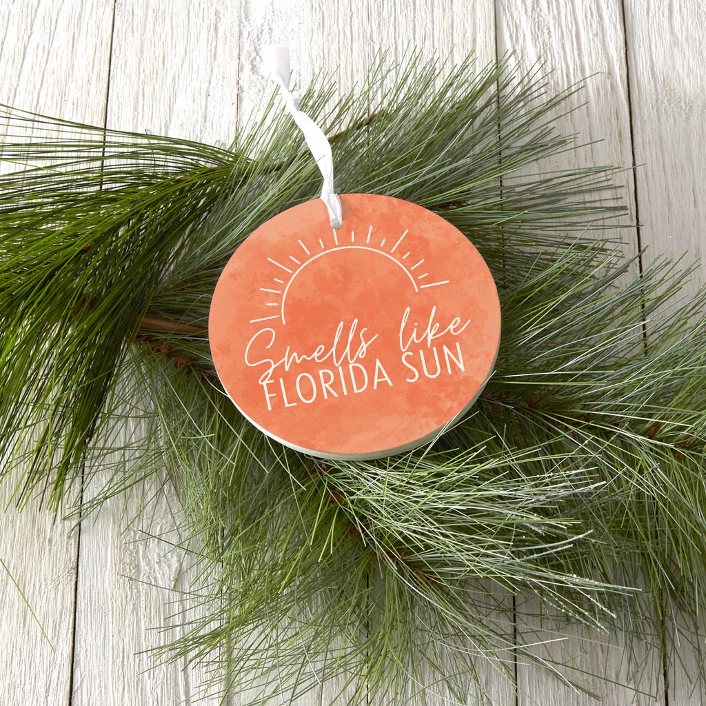 Smells Like Florida Sun Pink | Wood Ornament | Eaches | Min 6