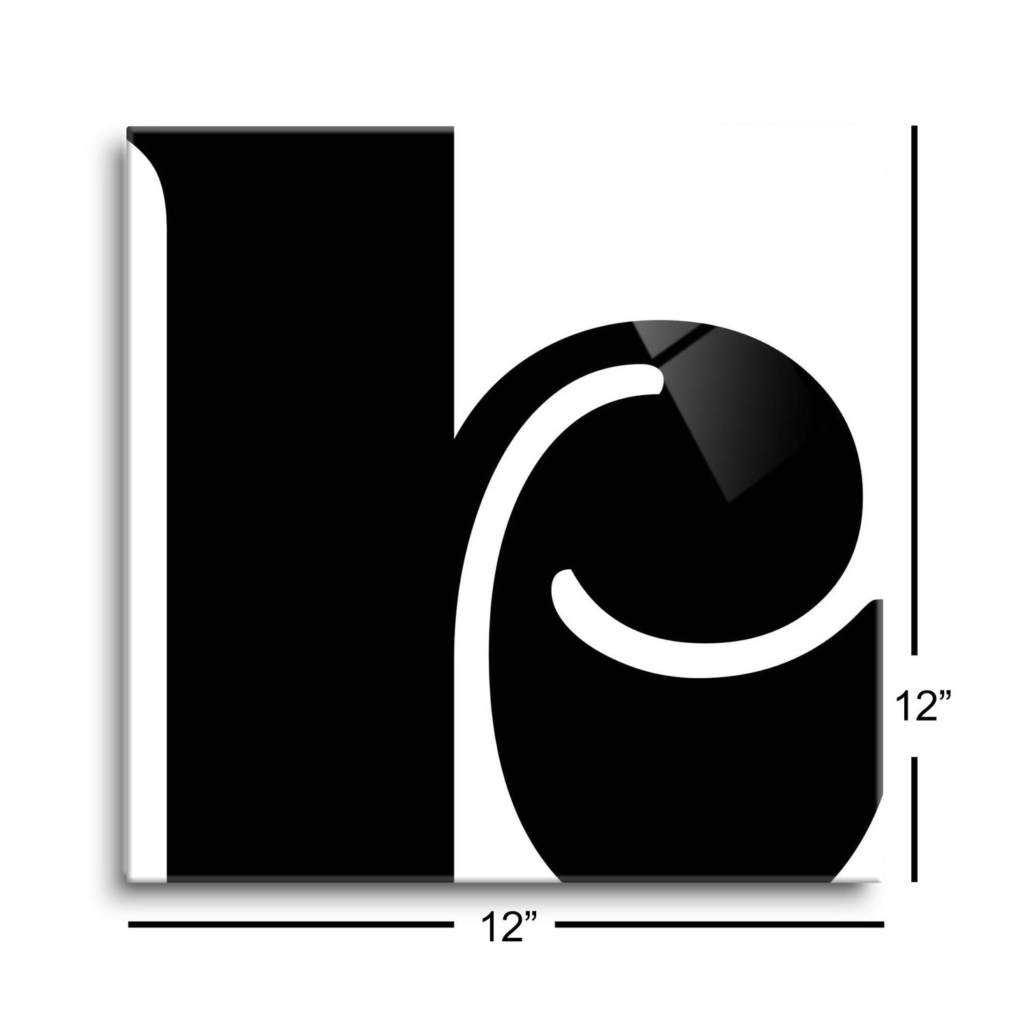 Fun Chunky Monogram K | Hi-Def Glass Art | Eaches | Min 1