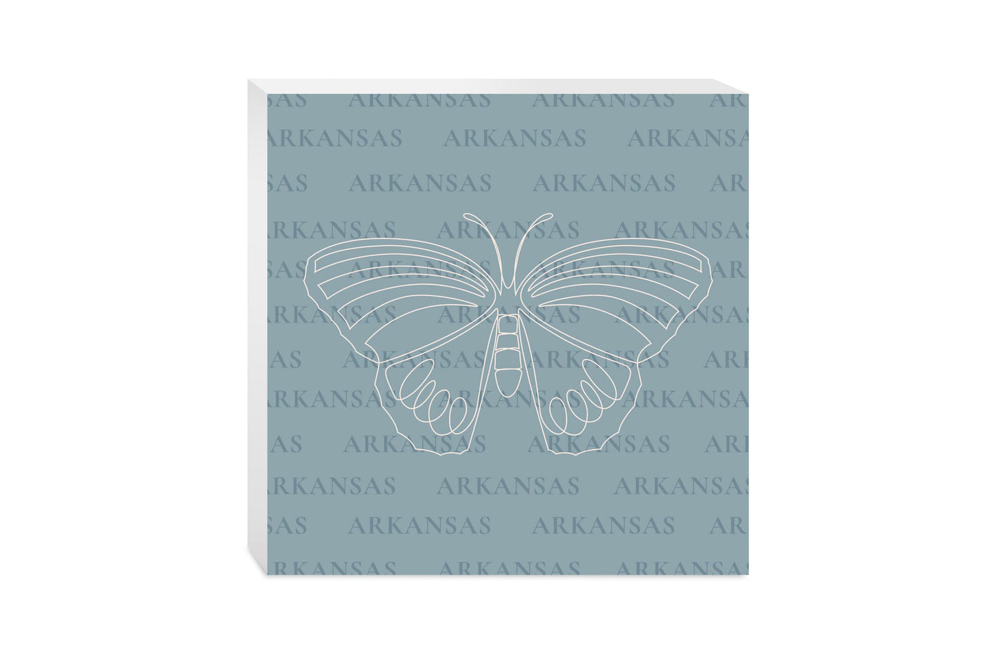 Modern Minimalist Arkansas Diana Fritillary Butterfly | Wood Block | Eaches | Min 2