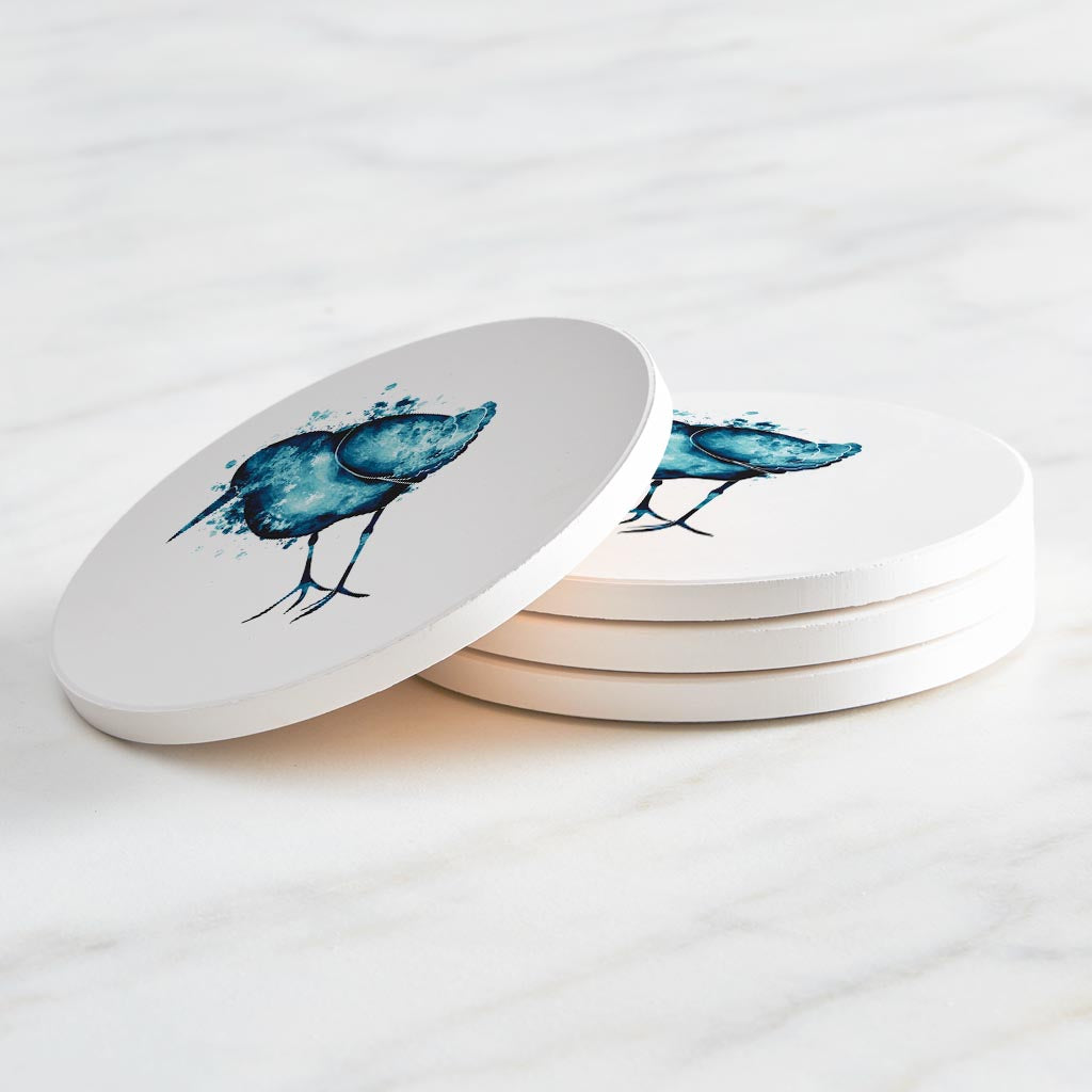 New England Water Color Sand Piper | Absorbent Coasters | Set of 4 | Min 2
