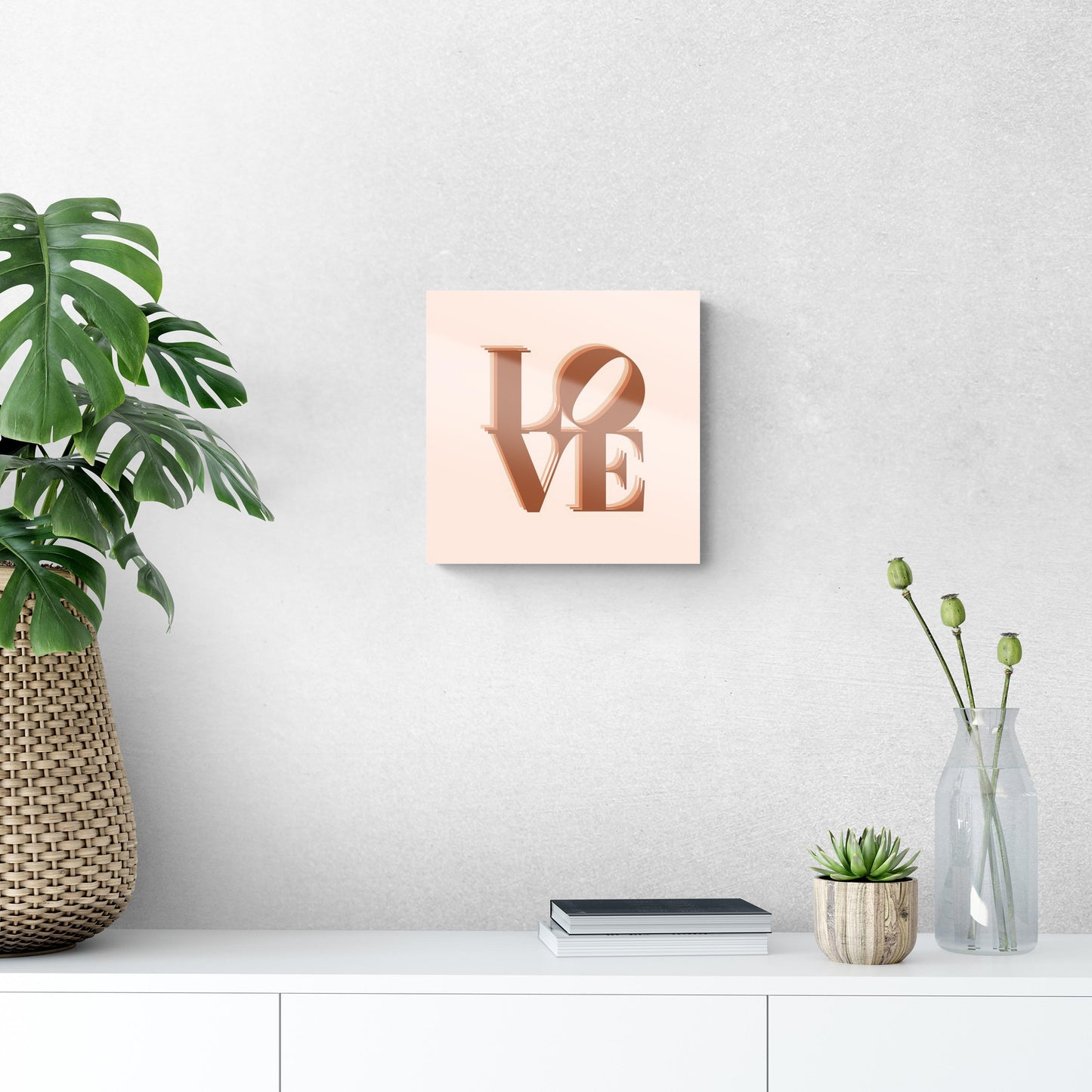 Modern Minimalist Pennsylvania Love Light | Hi-Def Glass Art | Eaches | Min 1