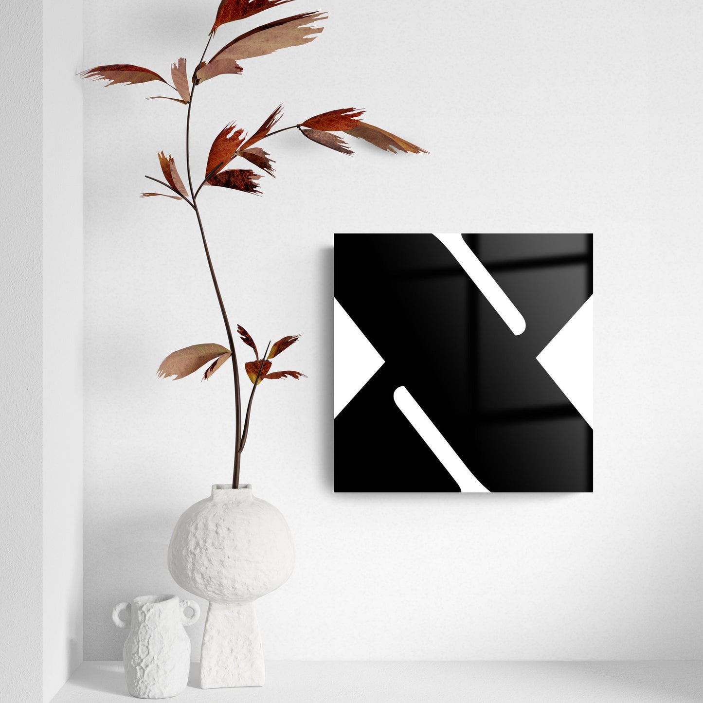 Fun Chunky Monogram X | Hi-Def Glass Art | Eaches | Min 2