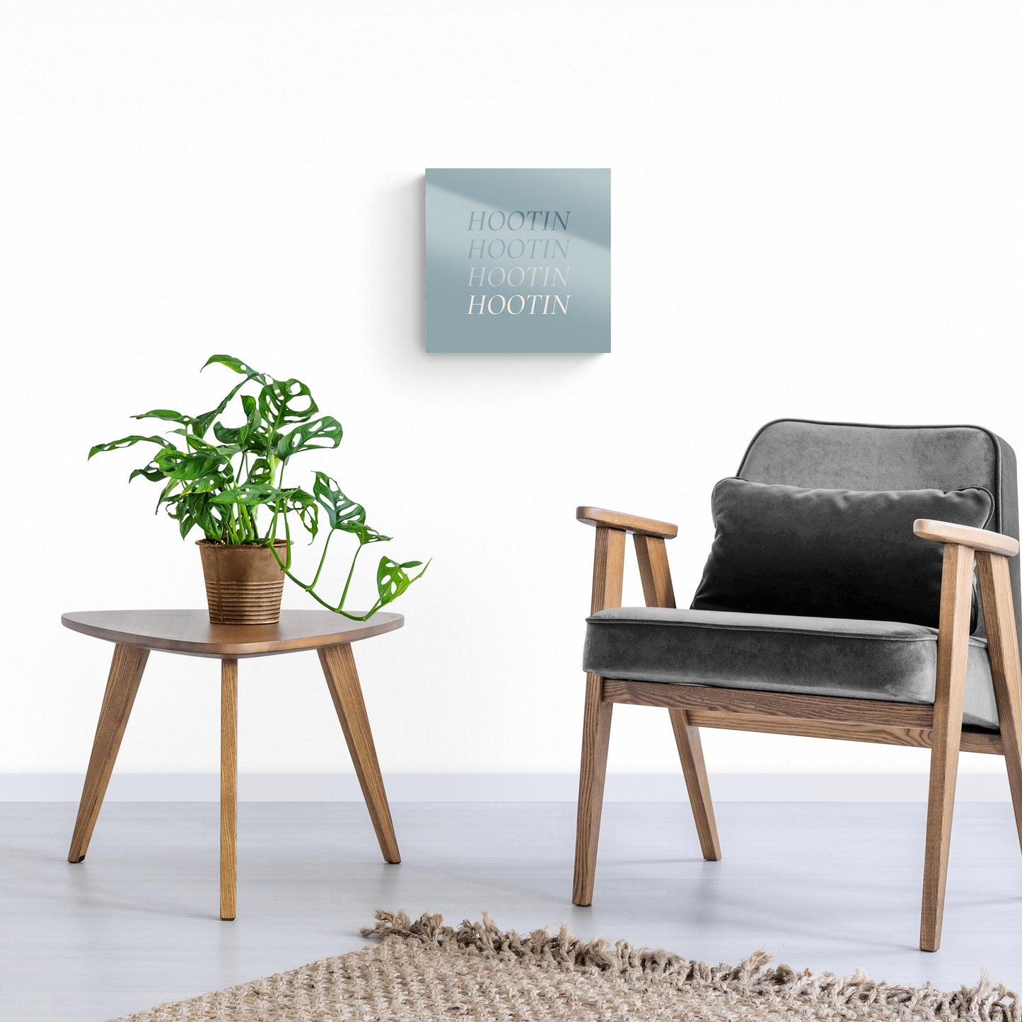 Modern Minimalist Arkansas Hootin | Hi-Def Glass Art | Eaches | Min 1