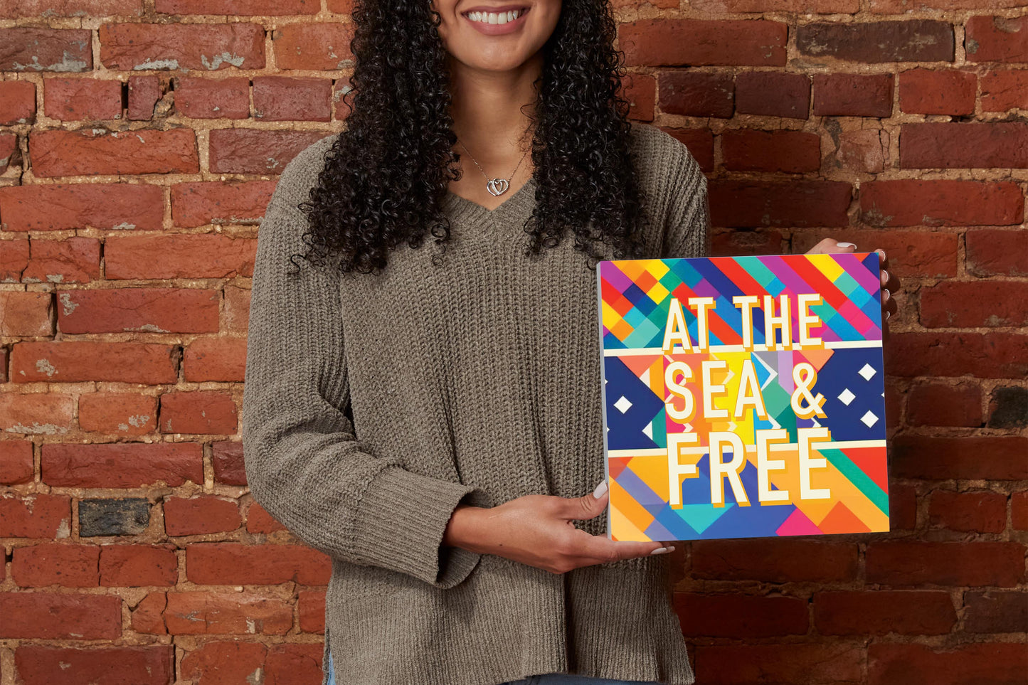 At The Sea Free | Wood Block | Eaches | Min 2