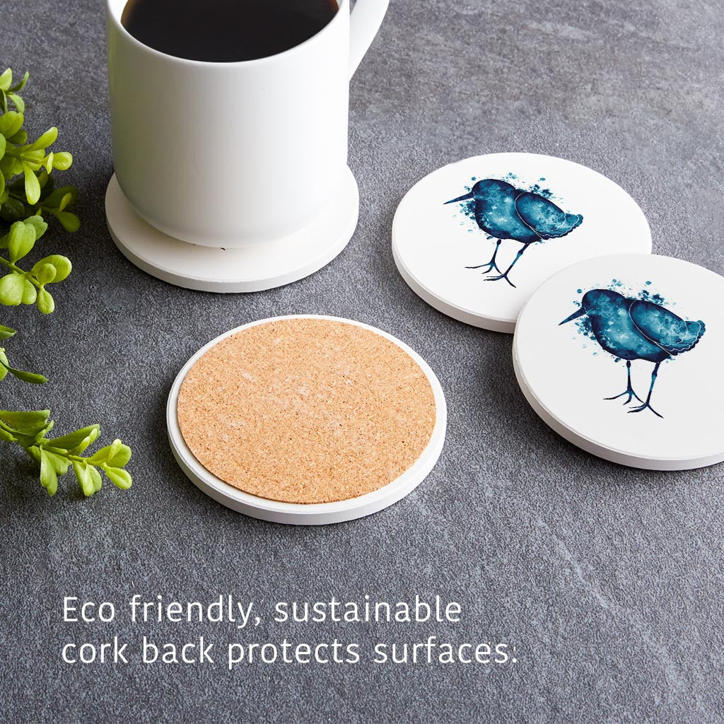 East Coast Water Color Sand Piper | Absorbent Coasters | Set of 4 | Min 2