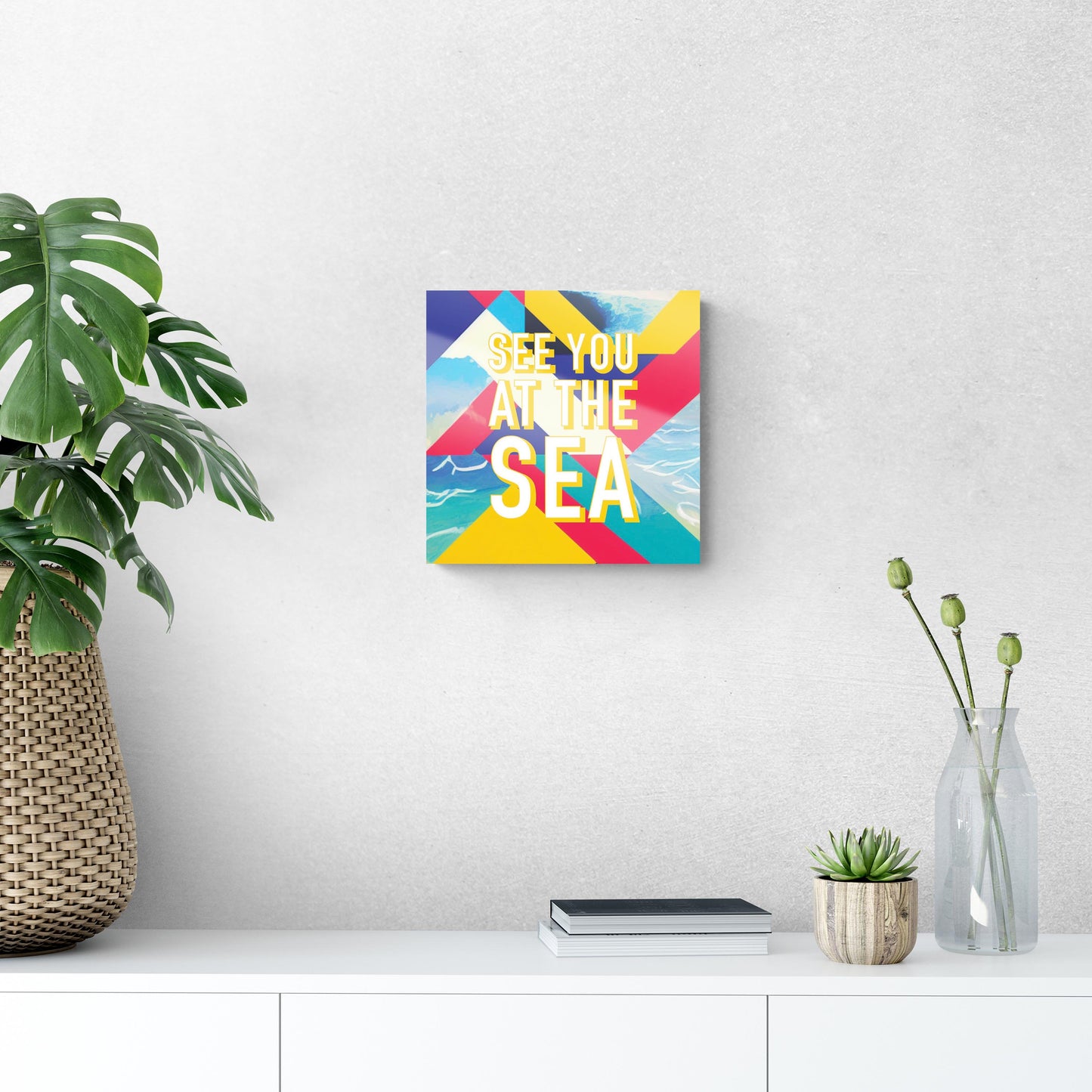 See You At The Sea | Hi-Def Glass Art | Eaches | Min 1