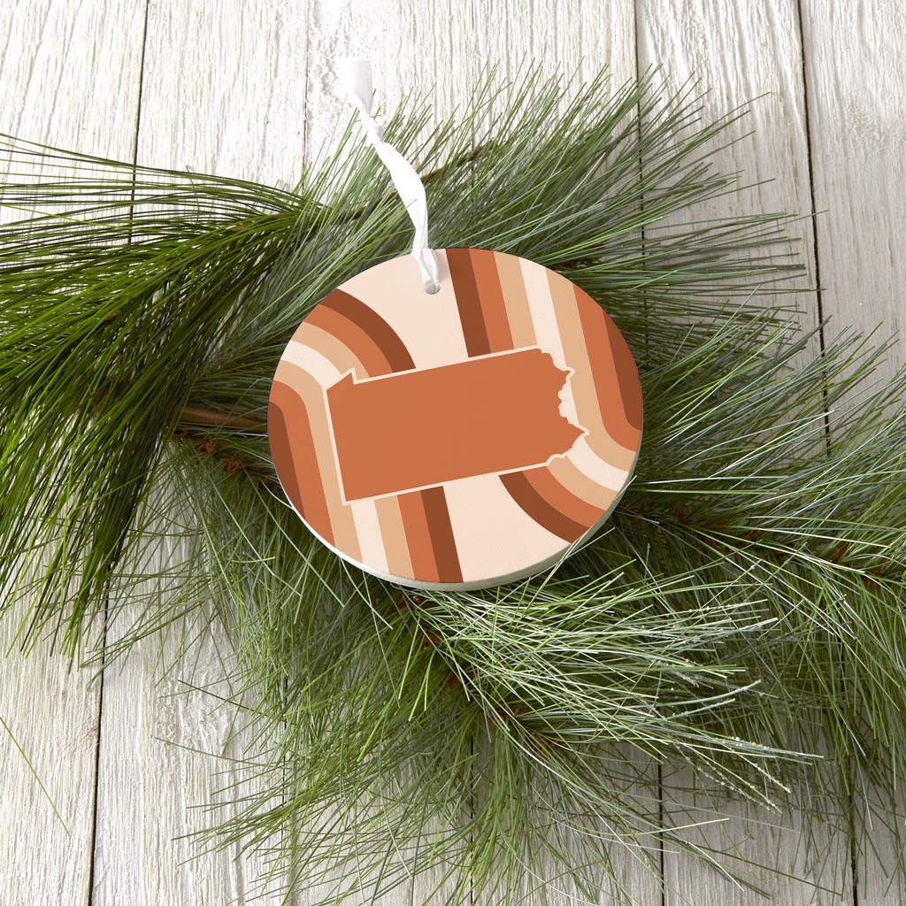 Modern Minimalist Pennsylvania State| Wood Ornament | Eaches | Min 6