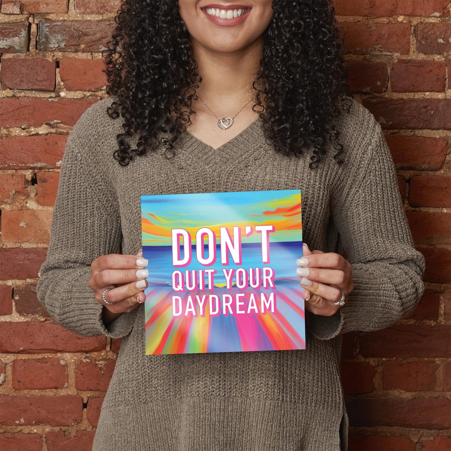 Dont Quit Your Daydream | Hi-Def Glass Art | Eaches | Min 2
